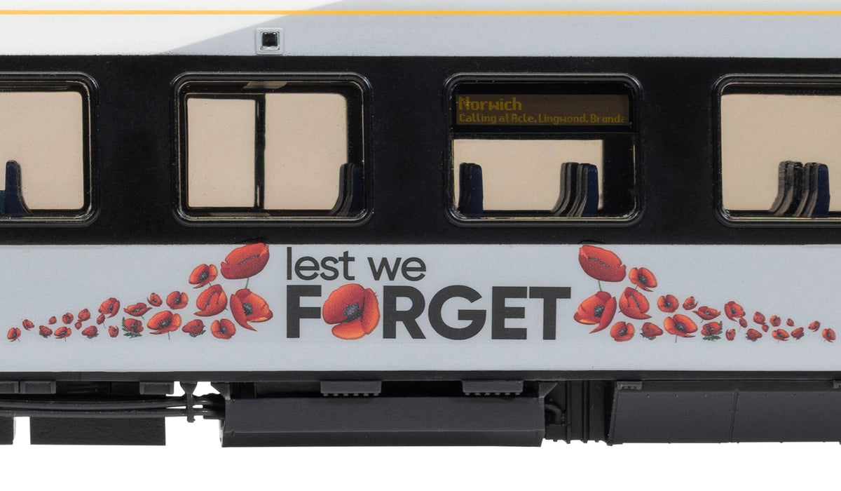 R30468 Flirt Greater Anglia Class 755 755414 Lest We Forget 4 Car Train Pack