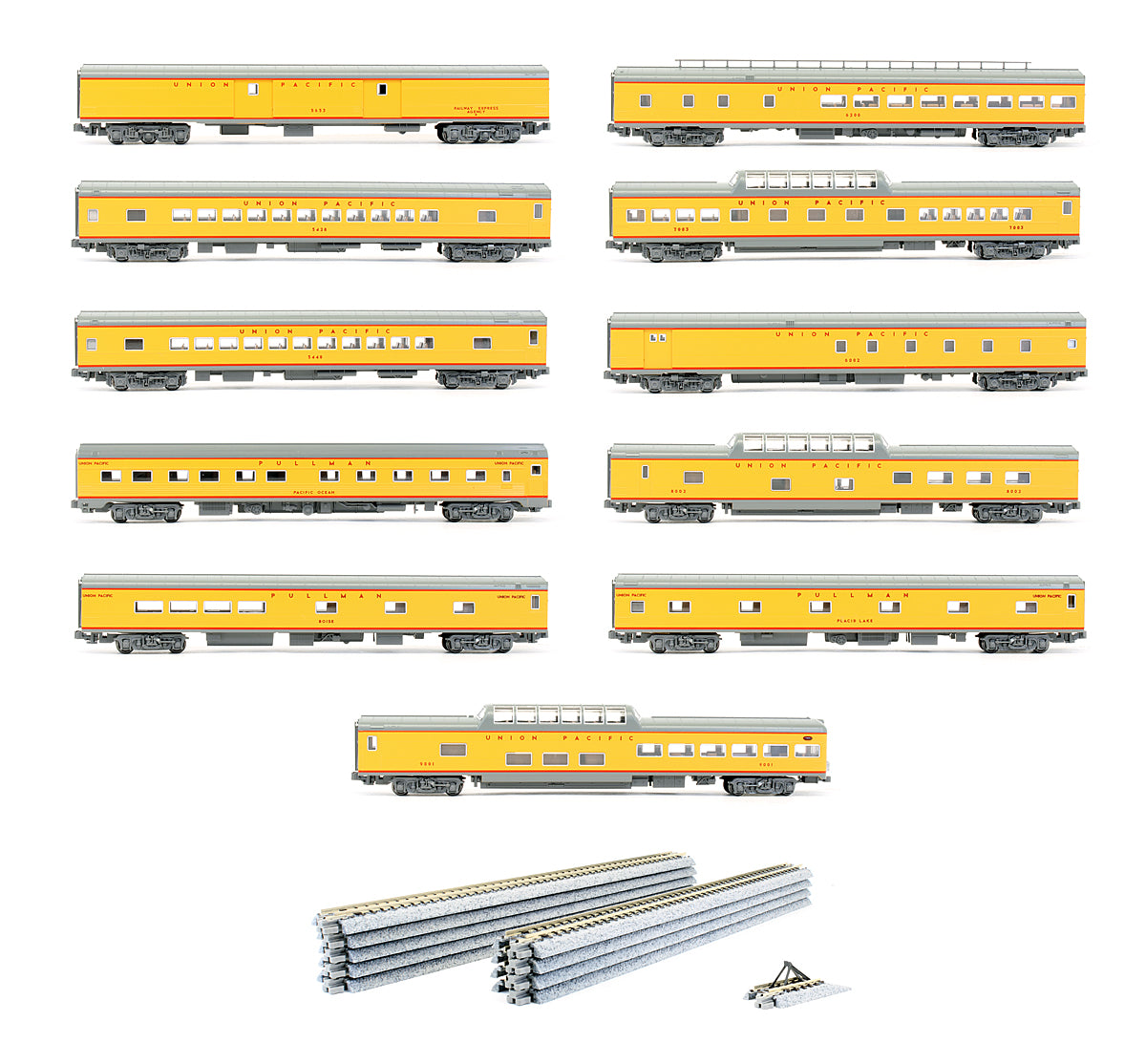 Pre-Owned Union Pacific City Of Los Angeles 11 Car Set With Display Unitrack