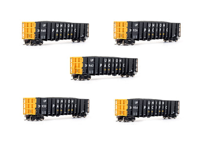 Pre-Owned Set Of 5 - 50' Thrall High Side Coal Gondola With Coal Loads
