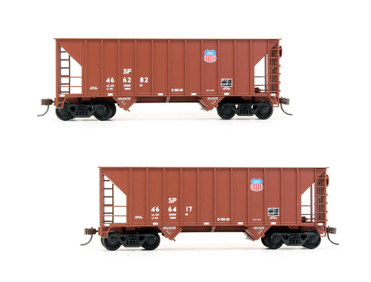 Pre-Owned Greenville 100 Ton Twin Hopper Union Pacific (SP) - 2 Pack