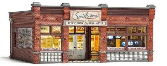 Woodland Scenics - HO Scale Buildings - Smith Brothers TV & Appliance