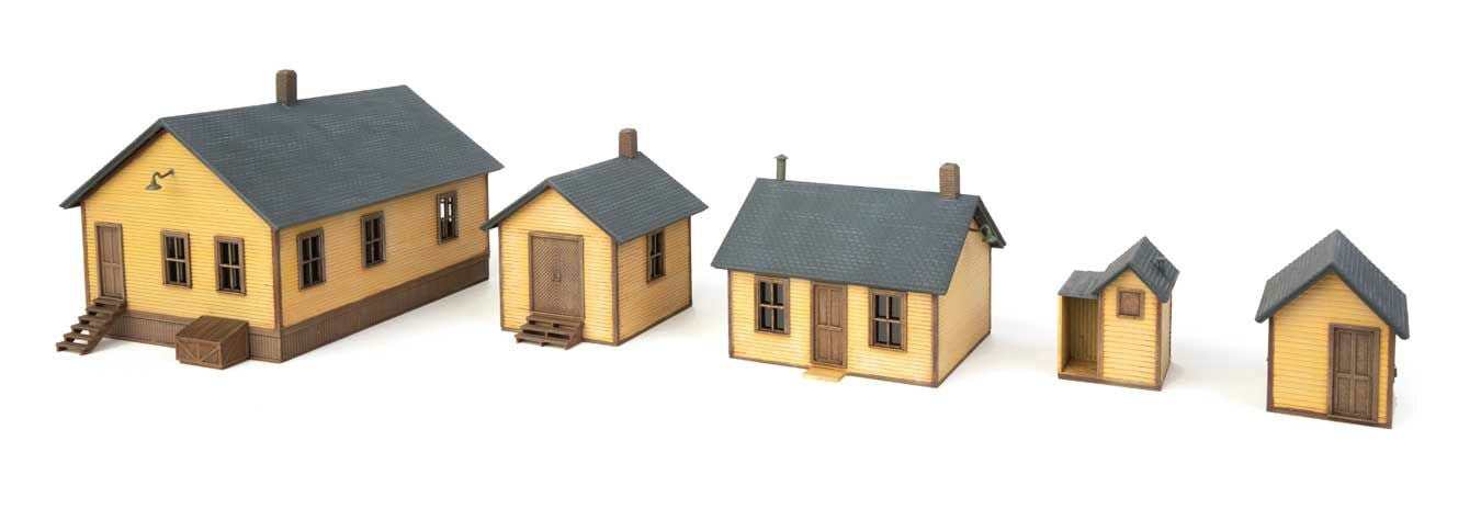 Walthers 933-4060 Vintage Trackside Structures (5) Kit – Rails