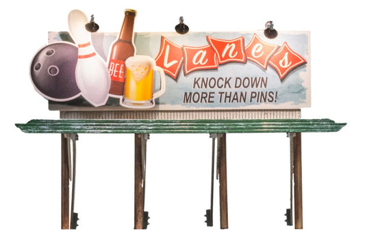 HO Lanes Bowling & Bar with LED Lights