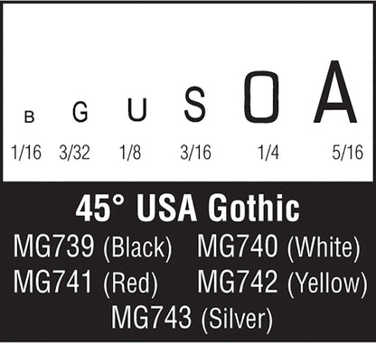 45° USA Gothic Black