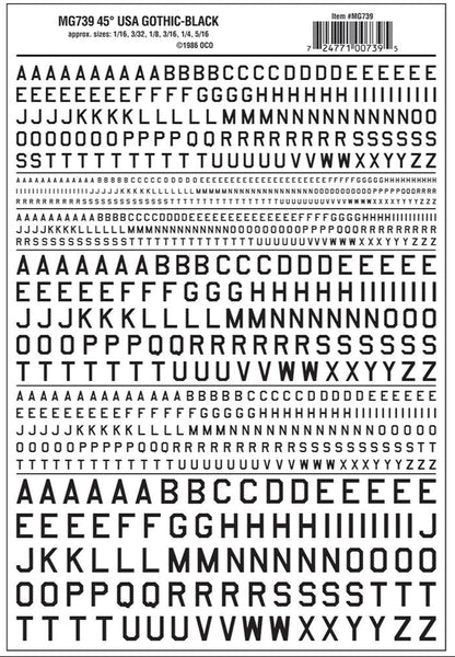 45° USA Gothic Black