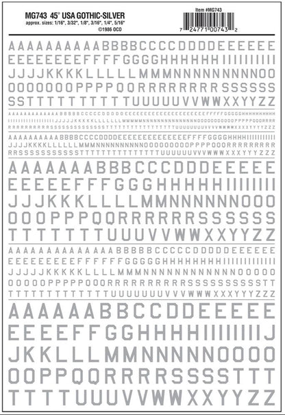 45° USA Gothic Silver