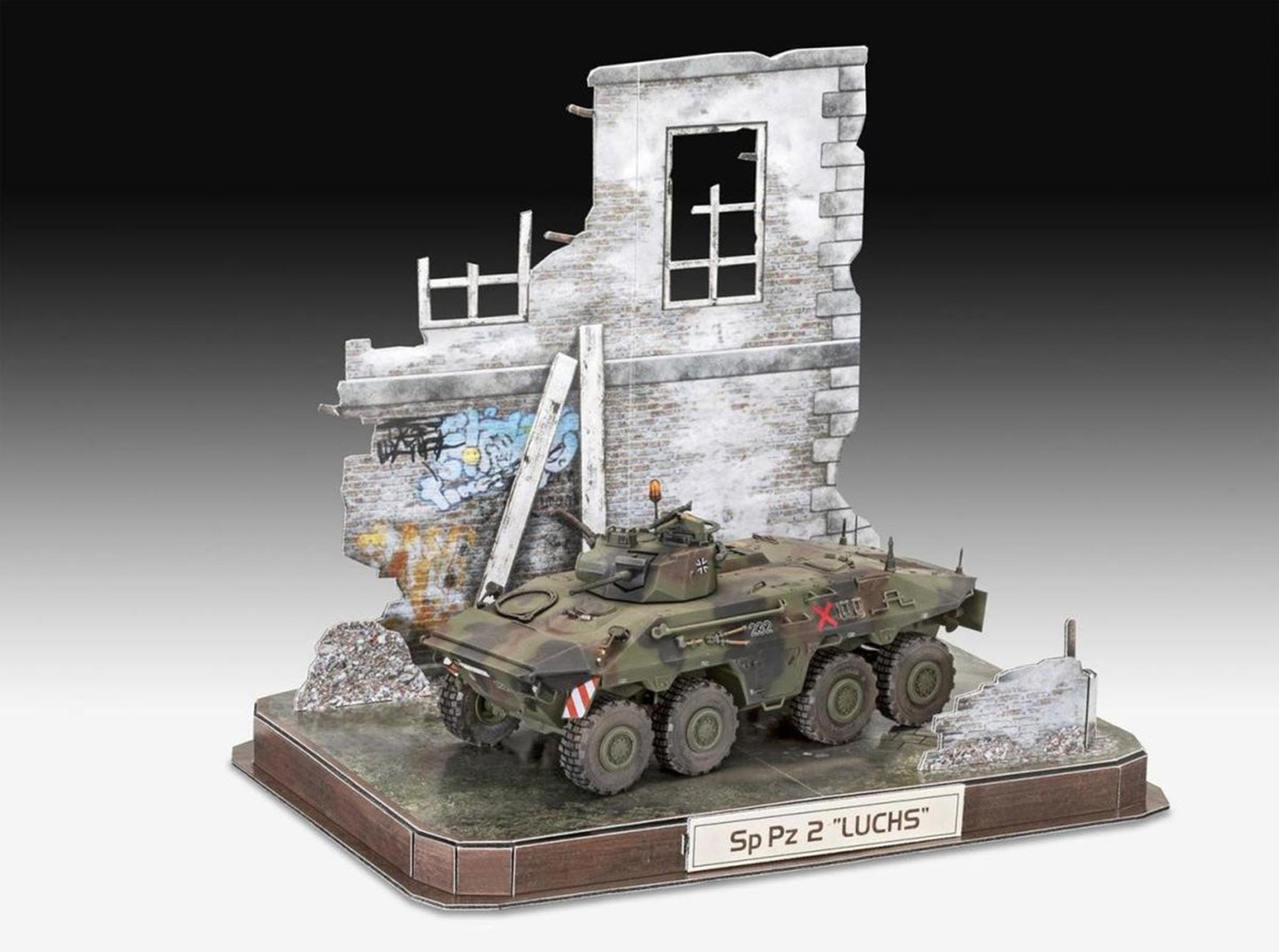 German SpPz2 Luchs & 3D Puzzle Diorama (1:35 Scale) Model Kit