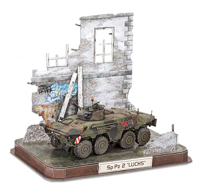 German SpPz2 Luchs & 3D Puzzle Diorama (1:35 Scale) Model Kit