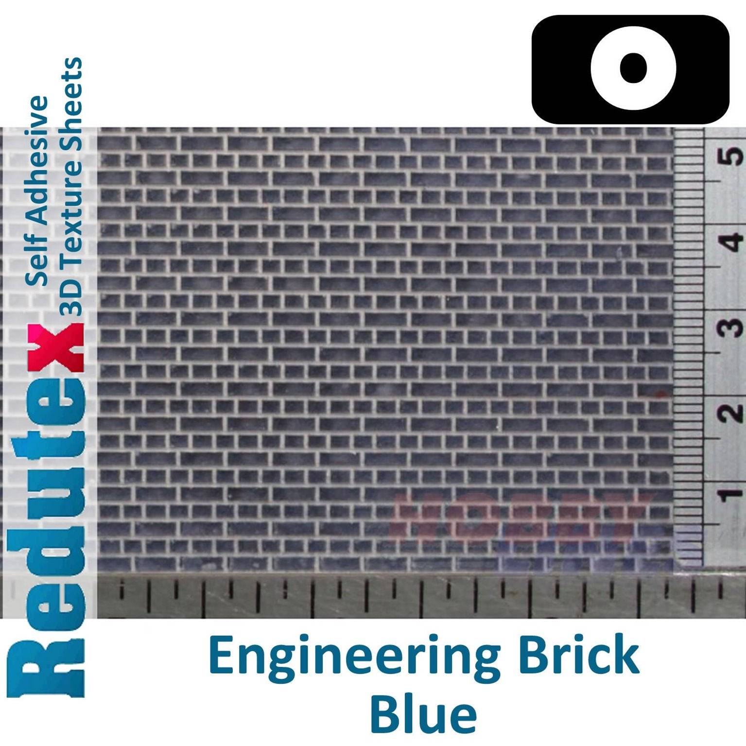 Bengineering  BRICK Blue O/1:43 Self Adhesive 3D Textured Sheet