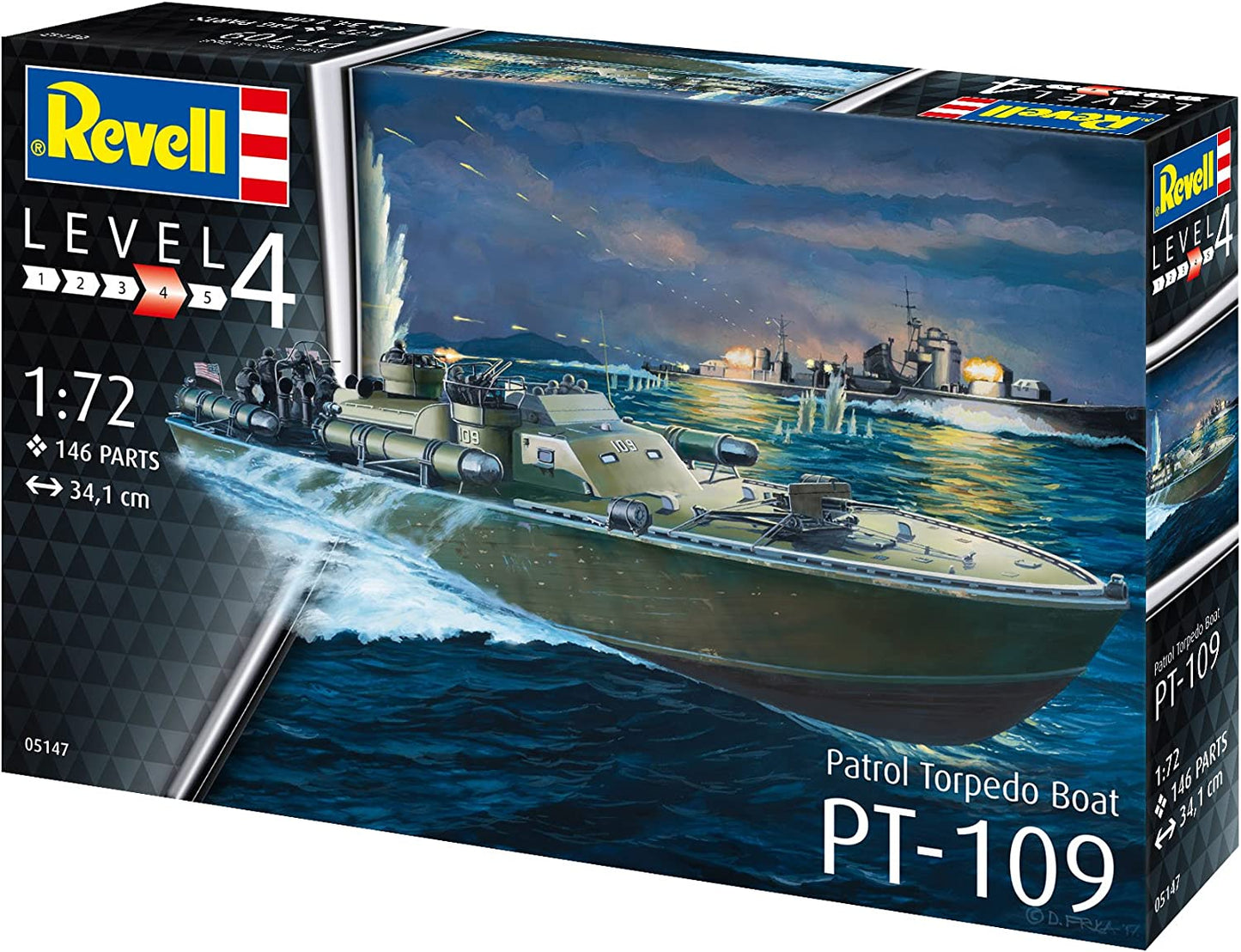 US Patrol Torpedo Boat PT-109 (1:72 Scale) Model Kit