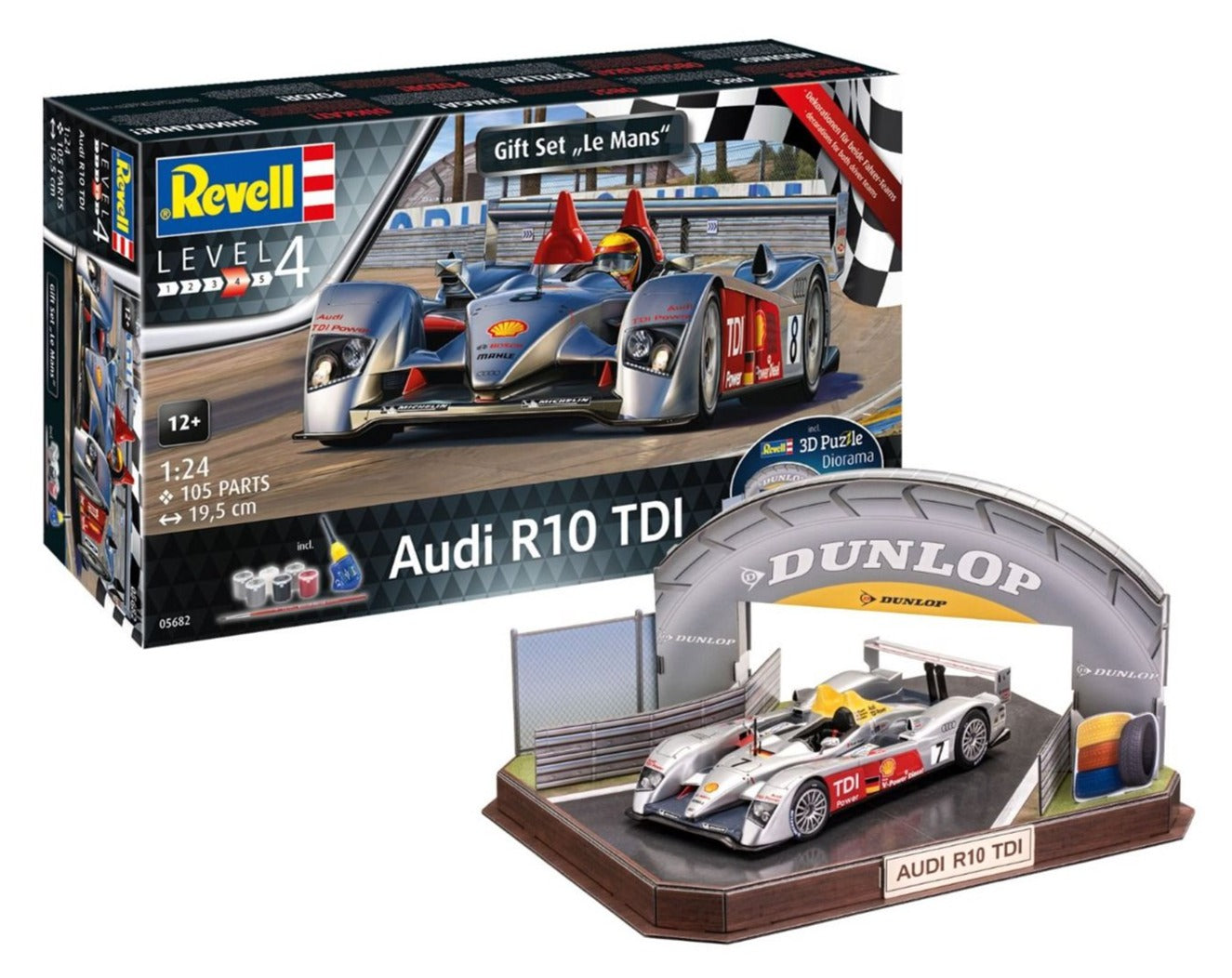 Audi R10 Tdi/3D Puzzle Gift Set (1:24 Scale)