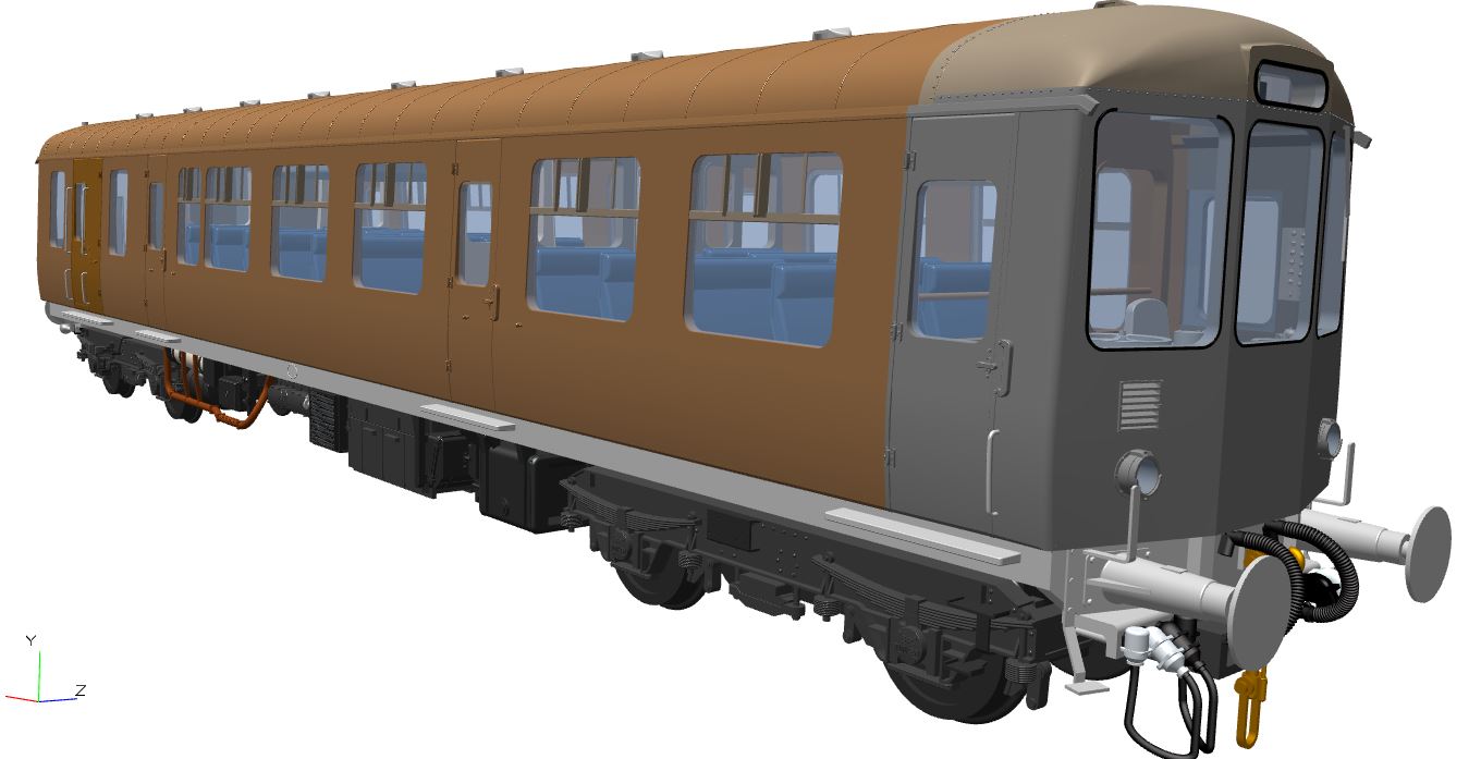 Class 104 3 Car DMU BX487 M53424/M59207/M53434 BR Blue/Grey