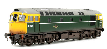 Pre-Owned Class 33 D6580 BR Green (FYE) Diesel Locomotive with 4x late 1960s ESSO 'B' tank wagons - Weathered