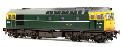 Pre-Owned Class 33 D6580 BR Green (FYE) Diesel Locomotive with 4x late 1960s ESSO 'B' tank wagons - Weathered