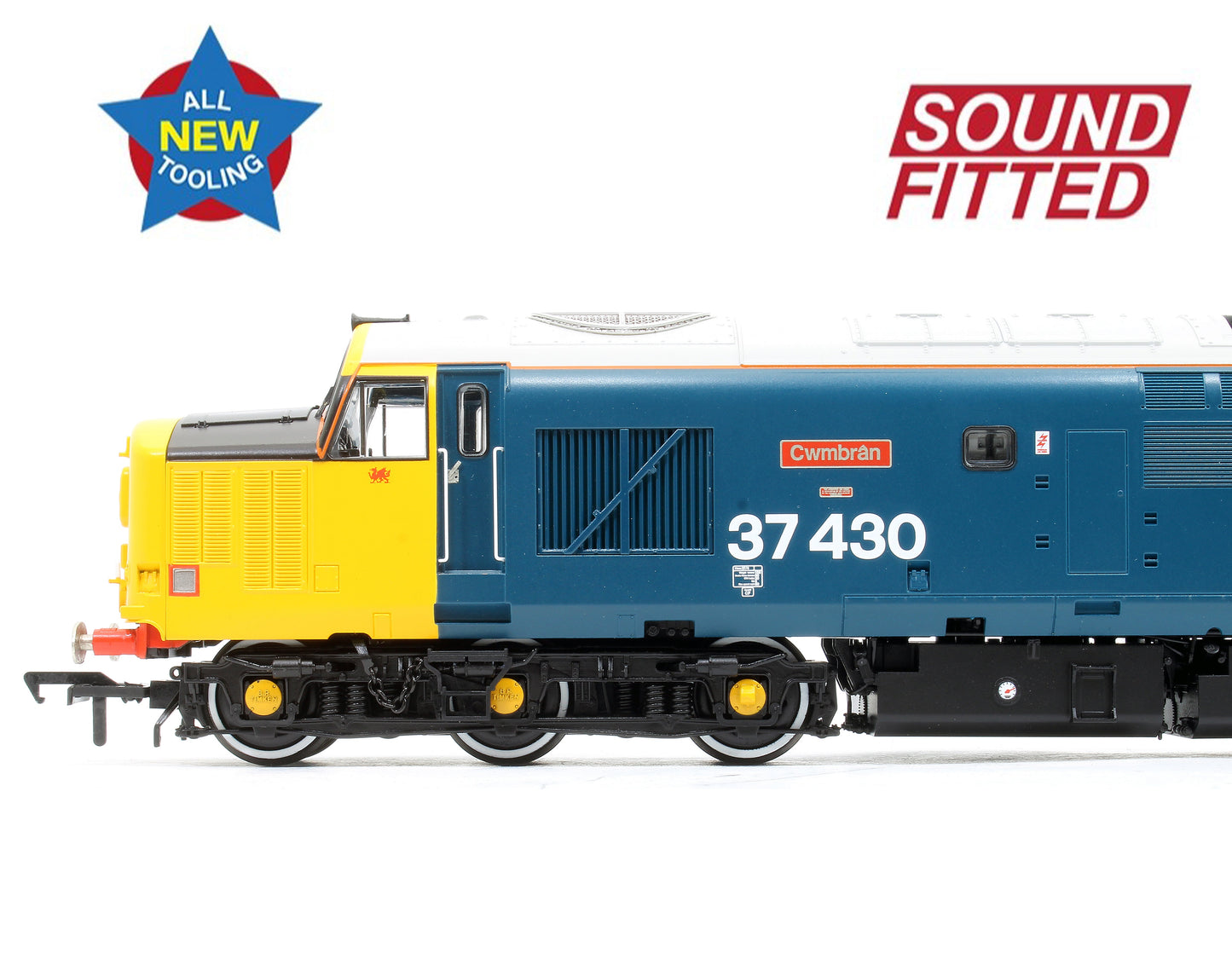 Pre-Owned Class 37/4 Refurbished 37430 'Cwmbran' BR Blue (Large Logo) - DCC Sound
