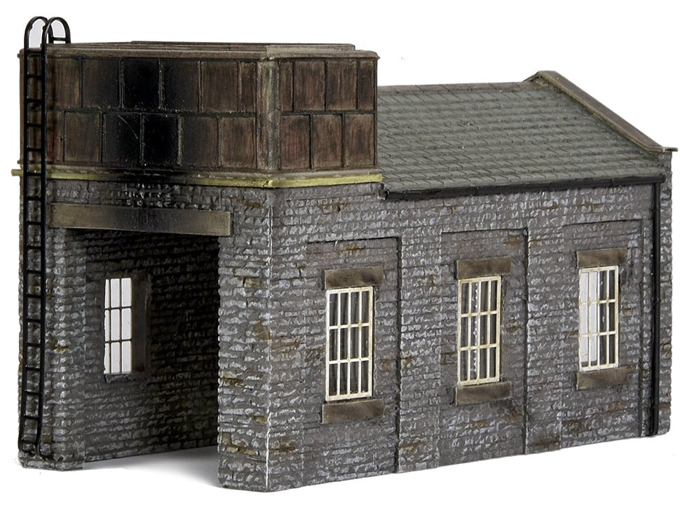 Stone Engine Shed with Tank