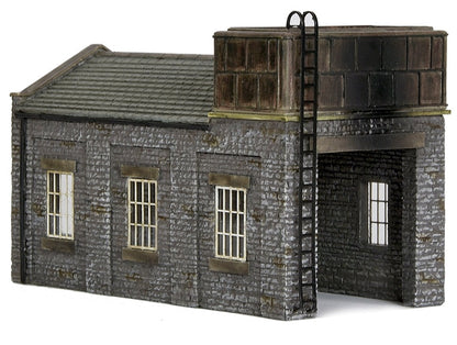 Stone Engine Shed with Tank