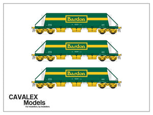 Bardon Hill Quarries (Green and Yellow) PHA/JGA Hopper Wagon (Triple Pack)
