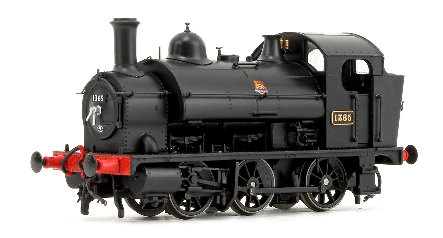 GWR 1361 Class 0-6-0 Tank Locomotive No.1365 in BR Black Early Lion & Wheel Insignia