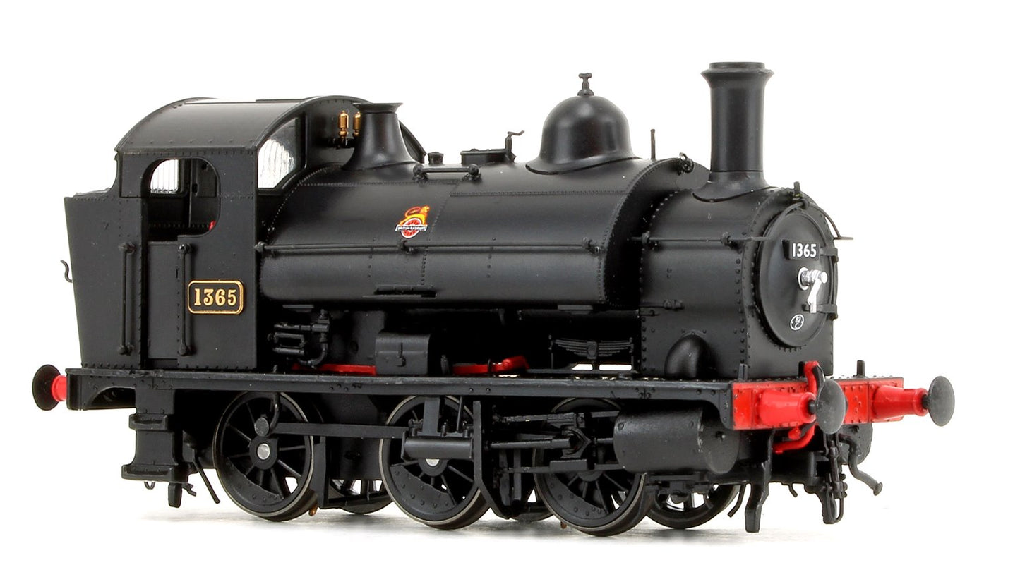 GWR 1361 Class 0-6-0 Tank Locomotive No.1365 in BR Black Early Lion & Wheel Insignia