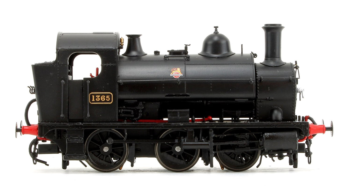GWR 1361 Class 0-6-0 Tank Locomotive No.1365 in BR Black Early Lion & Wheel Insignia
