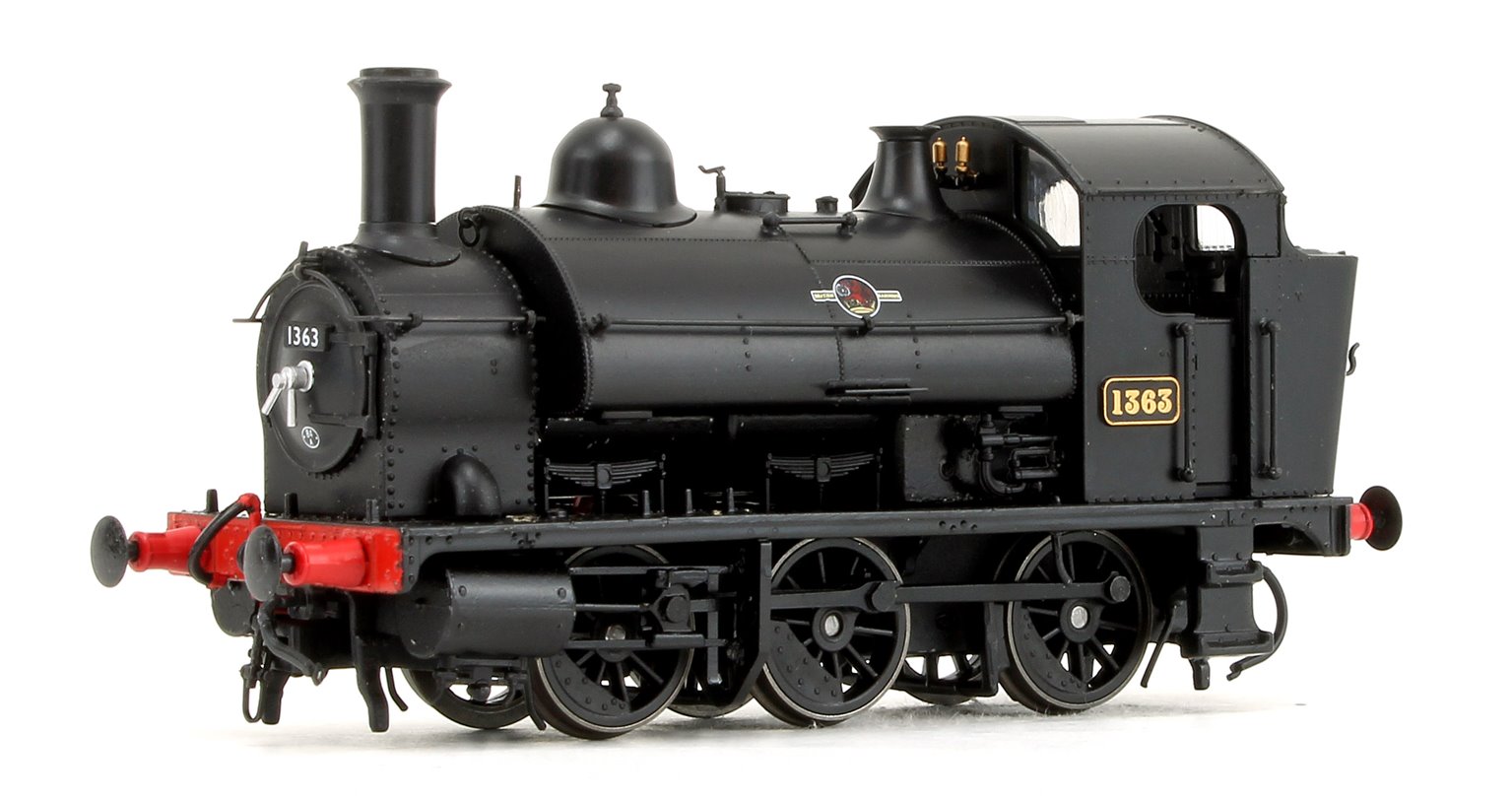 GWR 1361 Class 0-6-0 Tank Locomotive No.1363 in BR Black Late Lion & Wheel Insignia