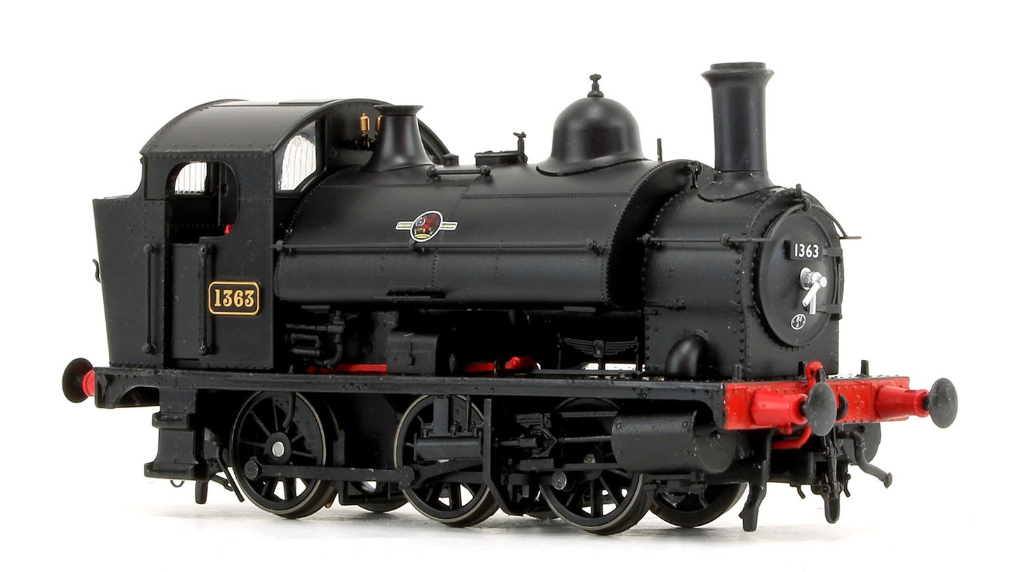 GWR 1361 Class 0-6-0 Tank Locomotive No.1363 in BR Black Late Lion & Wheel Insignia