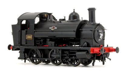 GWR 1361 Class 0-6-0 Tank Locomotive No.1363 in BR Black Late Lion & Wheel Insignia