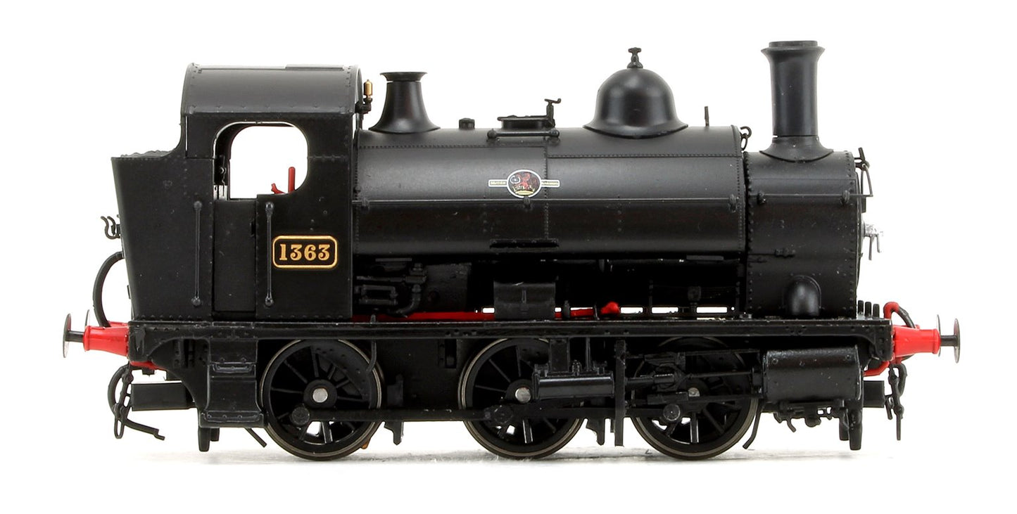 GWR 1361 Class 0-6-0 Tank Locomotive No.1363 in BR Black Late Lion & Wheel Insignia