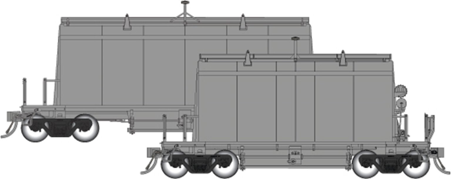 HO Long Barrel Ore Hopper: Undecorated Kit – Single Car