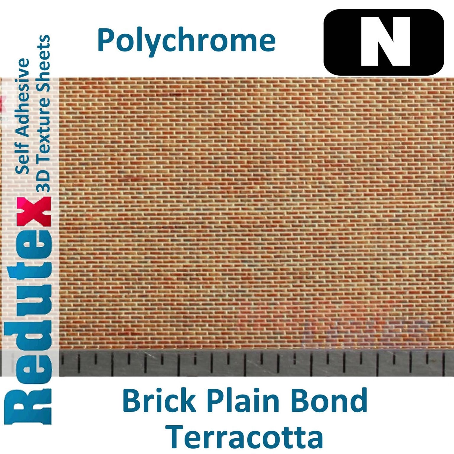 Brick Plain Polychrome  Terracotta N 3D Flexible Textured Sheet