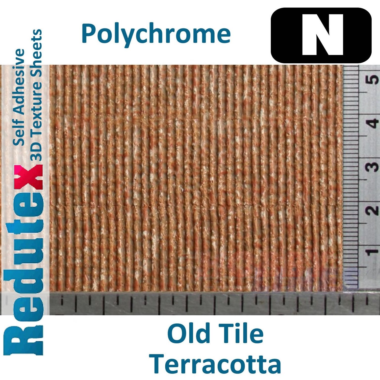 Old Tile Polychrome  Terracotta N 3D Flexible Textured Sheet