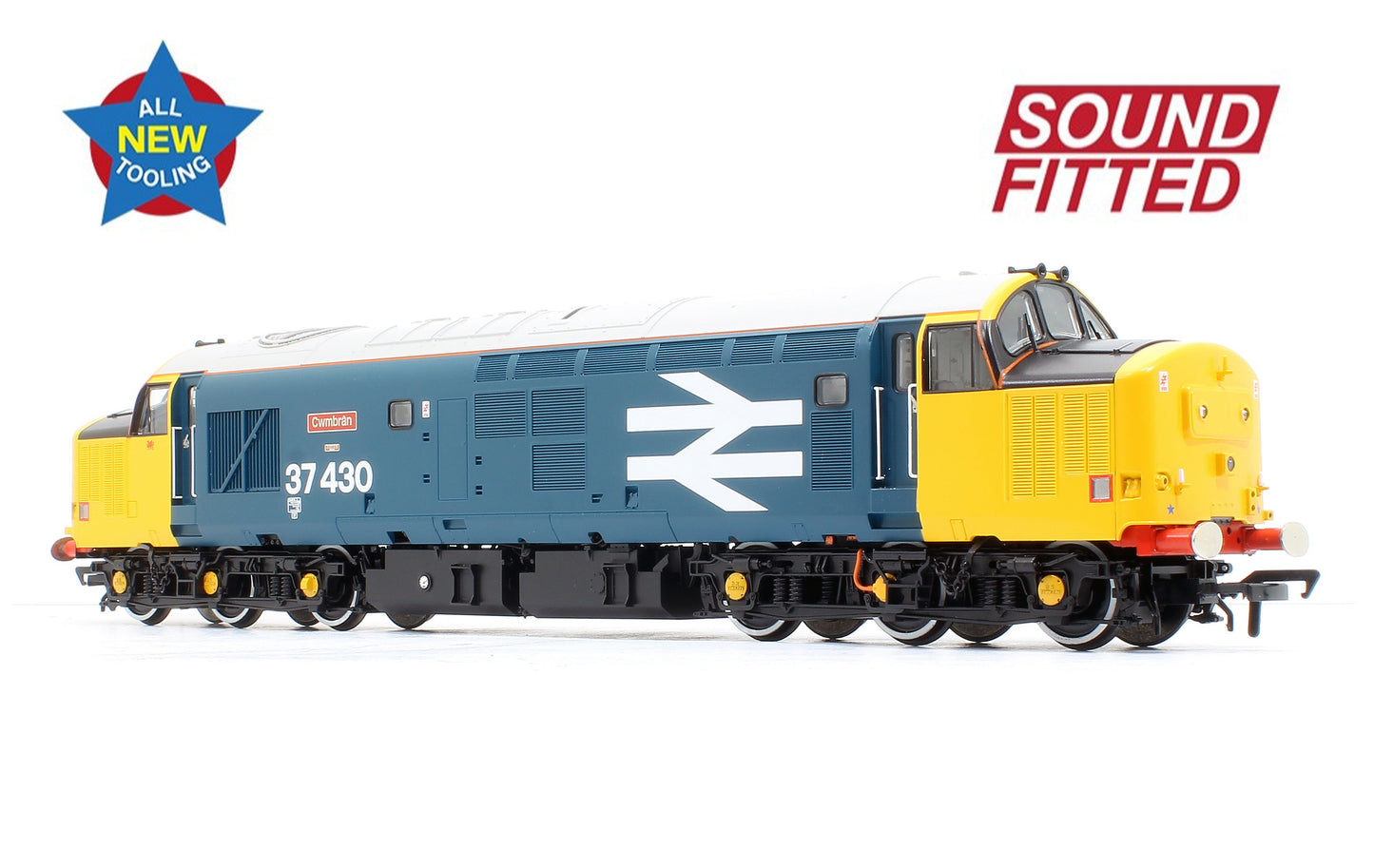 Pre-Owned Class 37/4 Refurbished 37430 'Cwmbran' BR Blue (Large Logo) - DCC Sound