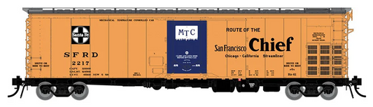 HO Santa Fe RR-61 Mechanical Reefer: San Francisco Chief Slogan