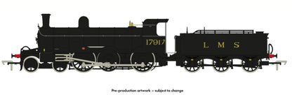 Highland Railways Jones Goods 4-6-0 Steam Locomotive No.17917, LMS unlined black (late)