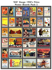 1950's Film Poster Boards Pack 2