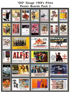 1960's Film Poster Boards Pack 2