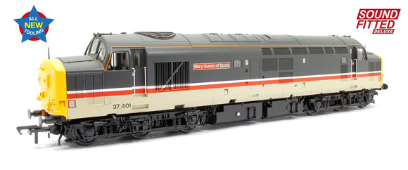 Class 37/4 Refurbished 37401 'Mary Queen of Scots' BR Intercity Mainline Diesel Locomotive (Deluxe DCC Sound)