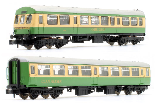 BR 'Highlander' Coach Pack Mk2 TSO & Class 101 DTCL BR Highland Rail Green & Cream