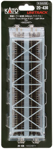 Kato 20-436 Double Track Truss Girder Bridge 248mm Light Blue