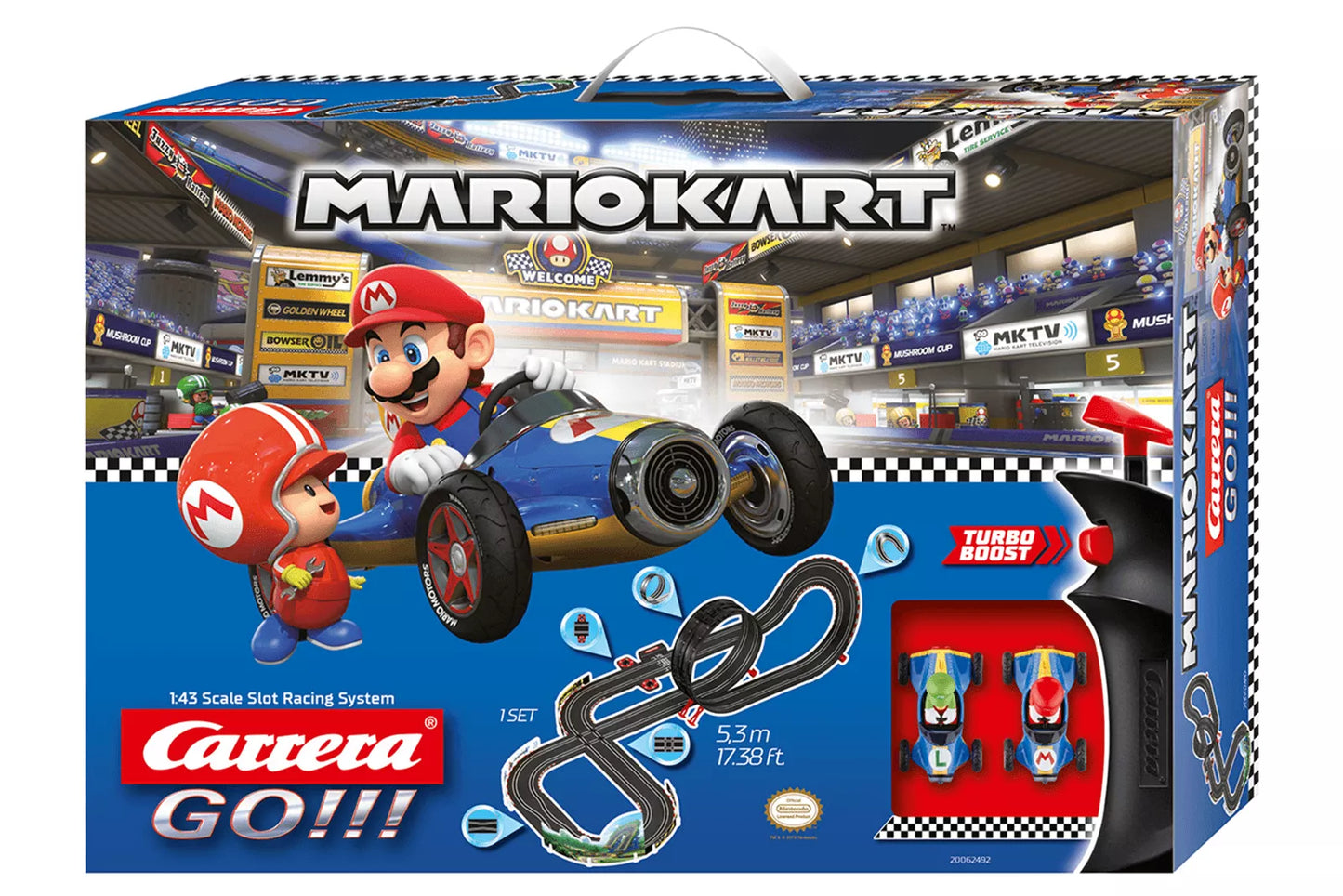 Carrera Carrera GO Mario Kart Mach 8 Slot Racing Set 5.3m Rails of Sheffield