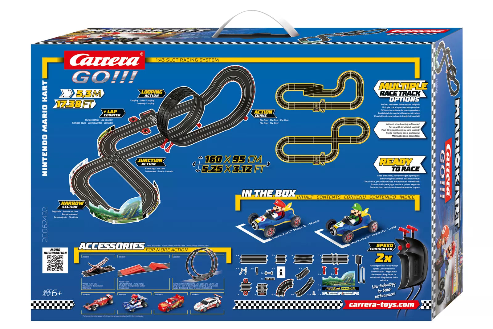 Carrera Carrera GO Mario Kart Mach 8 Slot Racing Set 5.3m Rails of Sheffield