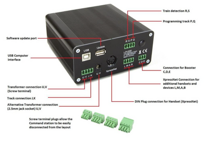 LZV200 Command station incl. 5Amp output Version 4.0 software