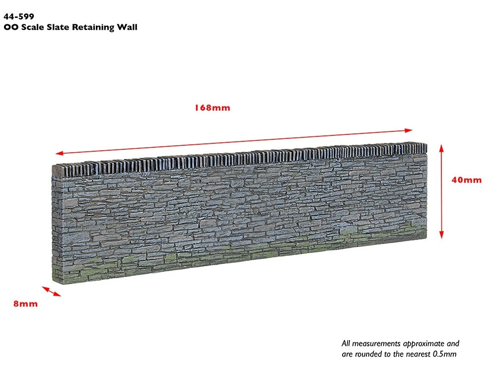 Pre-Owned Narrow Gauge Slate Retaining Walls (4)