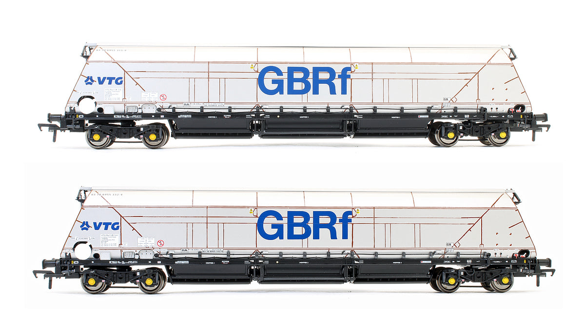 Pre-Owned IIA Biomass Bogie Hopper Wagon - GBRf / VTG - Pack 3