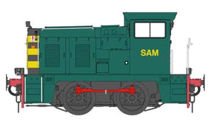 Class 02 'SAM' (ex-D2868) Industrial Plain Green Diesel Locomotive - Weathered