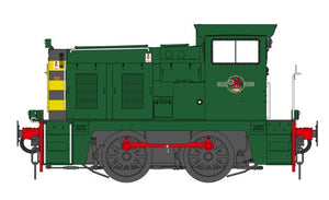 Class 02 BR green Unnumbered (Wasp Stripes) Diesel Locomotive