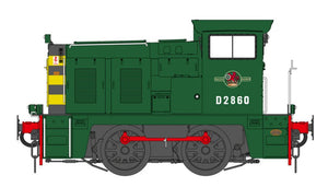 Class 02 BR Green D2860 (Wasp Stripes) Diesel Locomotive