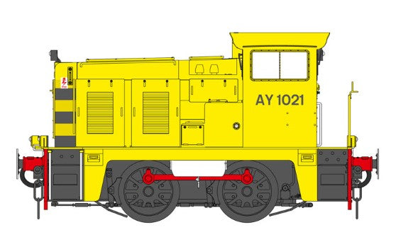 Class 02 Industrial Yellow AY1061 (Wasp Stripes) Diesel Locomotive