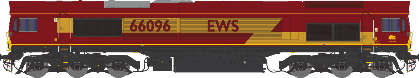 Class 66 66096 EWS Diesel Locomotive - DCC Sound